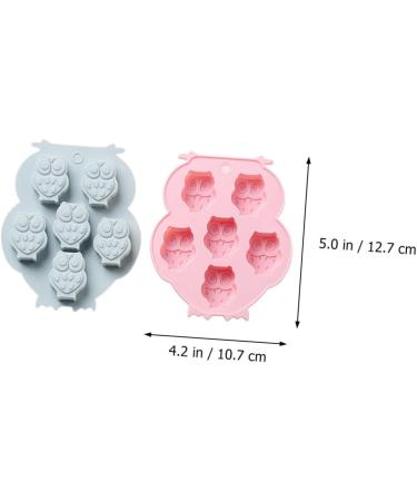 Ciieeo 2pcs Silicone Mold Clay Molds Handmade Making Mold Candy Trays Pan Cookie Baking Molds Muffin Cupcake Mold Animal Baking Spring Silicone DIY Silica Gel Chocolate Mold Self Made 12.7x10.7x1.7cm Blue - Buy Online on GoSupps.com