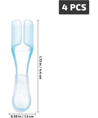 Silicone Ear Cleaner Replacement Tips - 4Pcs for Teens & Adults | Family Ear Care - Style 2 | 4.4X1.5X1.5CM - Buy Online on GoSupps.com