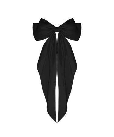 Buy Wllhyf Soft Satin Hair Clips - Large Loop French Hairpins for Women & Girls | Stylish Black Metal Arch Node for Parties - Buy Online on GoSupps.com