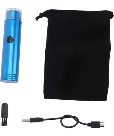 Mini Electric Beard Clipper - Rechargeable Grooming Trimmer with Extra Head - Blue - Buy Online on GoSupps.com