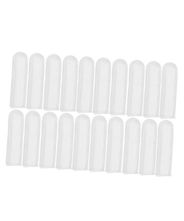 DEARMAMY 20pcs Soft Silicone Ear Wax Tool Sleeves Reusable Covers for Ear Cleaning Fit Replacement Tips for Safe and Gentle Care Compatible Various Wax Removal Tools