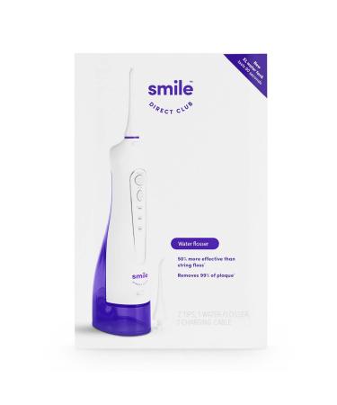 SmileDirectClub Premium Edition Water Flosser - XL Water Reservoir with 2 Nozzles, Waterproof and Cordless Design, 3 Pressure Modes - Removes 99% of Plaque Large Tank