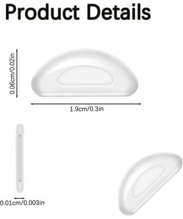 Beejune 10 Pairs Silicone Self-Adhesive Nose Pads for Glasses & Sunglasses Transparent Glasses Pads for Comfort & Style - Buy Online on GoSupps.com