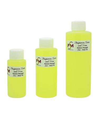 Banana Pineapple Fragrance Oil - 0.33 Fl Oz Glass Roll On (10ml) 0.33 Fl Oz (Pack of 1)