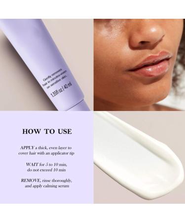 XIBDGNTNE Facial Hair Removal Sensitive Skin Body Hair Removal Cream 100 No Risk of Cuts Slows Regrowth for Face and Body 2 Pack - Buy Online on GoSupps.com