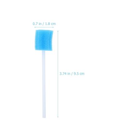 Healifty Bicarbonate Gum Swabs - 100pcs Disposable Tongue & Mouth Cleaners for Oral Hygiene - Blue Sponge Swabs for Cavity & Gum Care - Buy Online on GoSupps.com