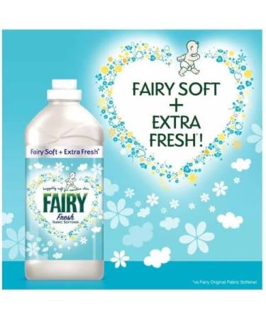 Fairy Fresh Fabric Conditioner Snuggly Soft for Sensitive Skin 26 washes 858ml & Fairy Fresh in Wash Scent Booster Beads 2 Pack x 176gr Almond Milk & Manuka Honey + For you Organza small bag - Buy Online on GoSupps.com