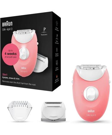 Buy Braun Silk- pil 3 3277 Smartlight Epilator - Corded 2 Speed Control Pink | International Shipping Available - Buy Online on GoSupps.com