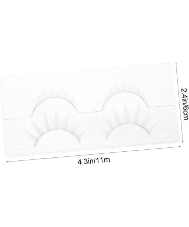 HAPINARY 2 Pairs White False Eyelashes Fake Eyelashes Fake Lashes Makeup Supplies Makeup False Eyelashes Performance Makeup Eyelashes Women Eyelashes Cosmetics Chemical Fiber Japanese Miss - Buy Online on GoSupps.com