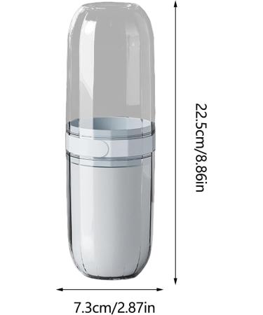 Travel Toothbrush Case - Leak Proof Holder & Multifunction Organizer | Compact Bathroom Travel Cup - Buy Online on GoSupps.com