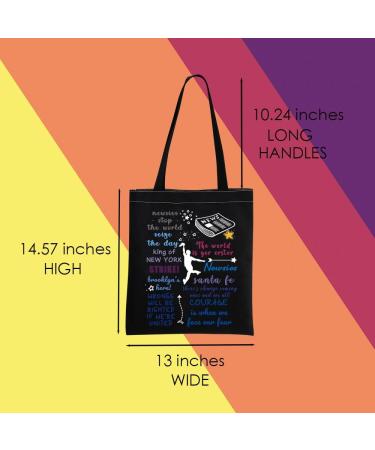 Buy Newsies Tote Bag | Musical Newsies Merchandise | Stylish Black Bag with Music Quote - Buy Online on GoSupps.com