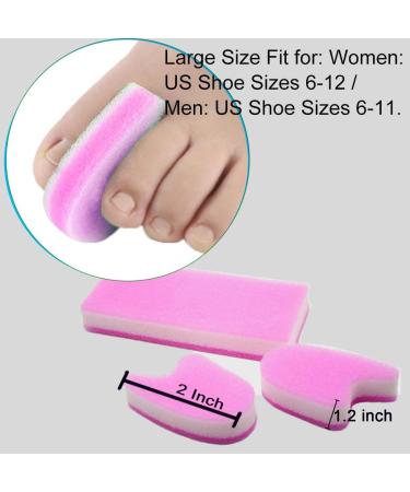 20 Pieces Foam Toe Separator - Relieve Pain Prevent Friction Improve Comfort for Overlapping Toes - Buy Online on GoSupps.com