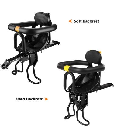 Lixada Bike Baby Seat - Front Safety Carrier with Back Rest and Foot Pedals - Buy Online on GoSupps.com