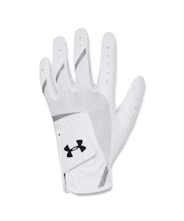 Under Armour Iso-chill Golf Glove Jr. White (100)/Steel Left Hand Youth Large