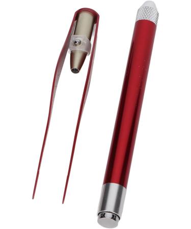 2pcs LED Light Ear Spoon & Tweezers Earwax Remover Tool with Storage Box - Red Portable Luminous Light Ear Pick Cleaner for Kids & Adults - Buy Online on GoSupps.com