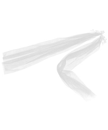 HAPINARY Tiara Pearl Yarn Wedding Veil Long Veil for Bride Wedding White Wedding Veil Wedding Veils for Brides Long Veil for Wedding Bridal Veil Veils for Women Wedding Veil for Brides