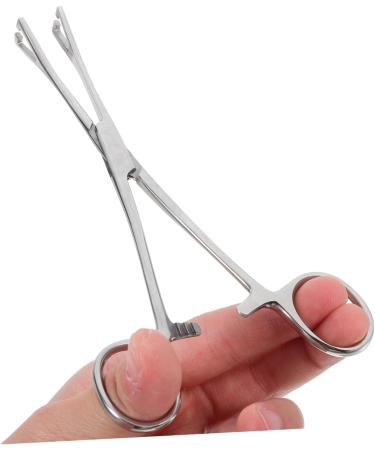 Kisangel Reptile Feeding Clip Terrarium Supplies Snake Tank Accessories Stainless Steel Silver - Buy Online on GoSupps.com