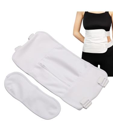 Castor Oil Wrap Set - White Reusable & Washable Compress for Inflammation Relief | International Shipping - Buy Online on GoSupps.com