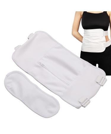 Casting oil pack wrap castor oil pack for liver detoxification castor oil pack with extra bags for ice or heating pillows adjustable elastic straps (not included)
