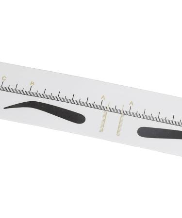 Disposable Eyebrow Stencil Ruler with Adhesive Easy to Use Microblading Template for Eyebrow Shape Design - Buy Online on GoSupps.com