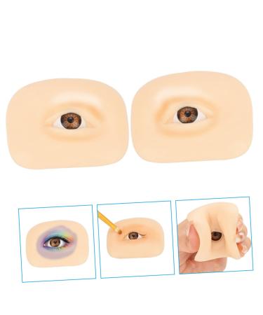 Balacoo 1 Set Makeup Practice Skin Eyeshadow Simulated Eye Makeup Skin Makeup Skin Mold Silicone Board Blank - Buy Online on GoSupps.com