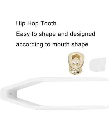 Hip Hop Teeth Decoration Teeth Brace Decoration 2 Copper Fashionable for Concert for Party(gold) - Buy Online on GoSupps.com