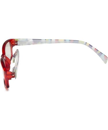 Eyekepper Computer Glasses +1.50 Red Frame - Digital Eye Strain Prevention Eyewear for Comfort & Clarity - Buy Online on GoSupps.com