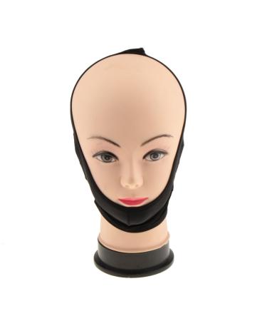 V Face Shaper Mask - Anti-Wrinkle Skin Tightening & Slimming Facial Band - Black Size M for International Shipping - Buy Online on GoSupps.com