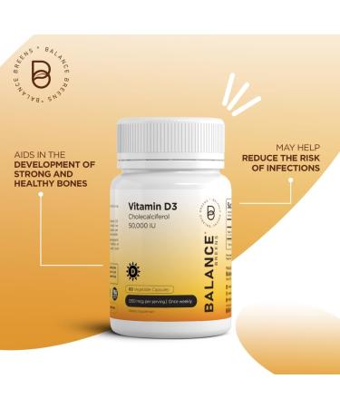 Balance Breens Vertigo Relief 1750mg + Vitamin D3 50 000 IU Supplement Combo - Buy Online on GoSupps.com