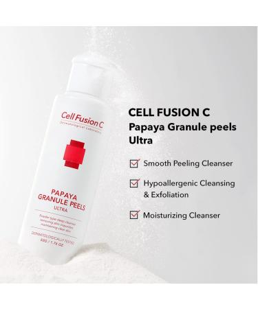 Cell Fusion C Papaya Granule Peels - Mild Deep Cleanser 50G for Radiant Skin | International Shipping Available - Buy Online on GoSupps.com