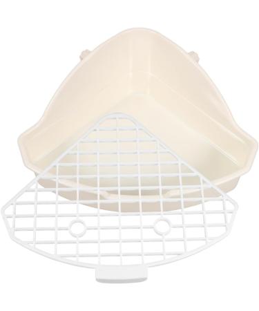 BESPORTBLE 2pcs Rabbit Triangle Toilet Plastic Pet Potty Indoor Bunny Potty Tray Pet Cage Abs White 25.00X19.00X10.00CMx2pcs Whitex2pcs - Buy Online on GoSupps.com