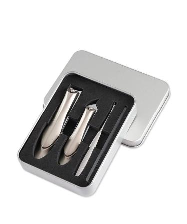 Nail Clippers Set Portable Nail Clippers Set 4-Piece Simple Manicure Tool for Office Bedroom Indoor Travel Nail File Tool Nail Kit (Color : B)