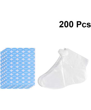 200 Disposable Foot Covers - Plastic Paraffin Booties for Pedicure | International Shipping - Buy Online on GoSupps.com