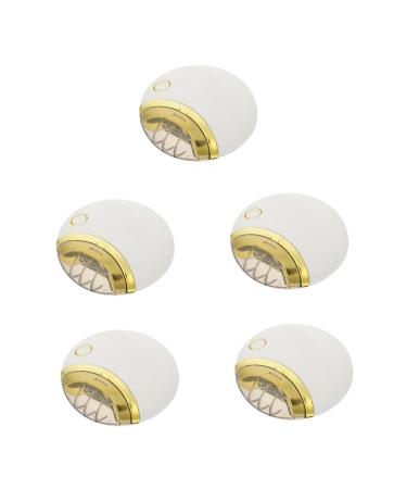 DOITOOL 5 Sets Electric Manicure Nail Clippers for Nail Kits Electric Nail Scissor Nail Care Cuticle Trimmer Finger Nail Clippers para U as Pedicure Abs White Charge