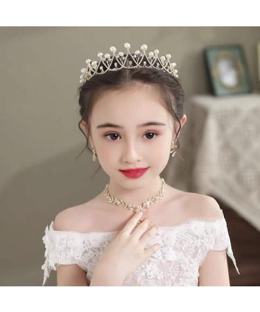 JORCEDI Pearl Tiara Crown - Elegant Wedding Bridal Accessory for Pageants, Cosplay, Prom & Birthdays - Buy Online on GoSupps.com