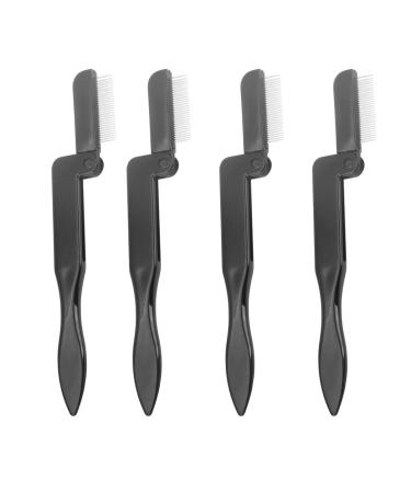 Beaupretty 4pcs Lash Tool Eye Lash Brow Comb Foldable Brow Comb Combs for Women Lady Eyelash Care Kit Eye Brow Shaping Kit Cosmetology Kit Folding Comb Eyebrow Trimming Miss Eyebrow Brush