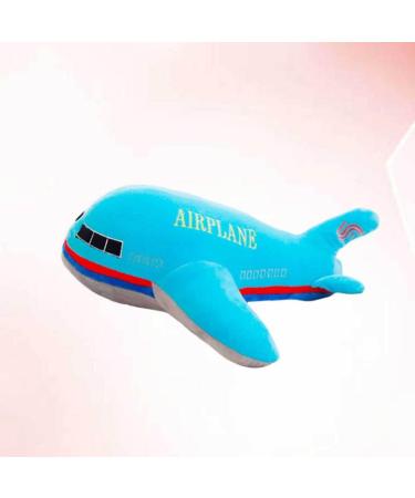 TOYANDONA Blue Airplane Shaped Kids Plush Back Pillow - 40x40cm - Buy Online on GoSupps.com
