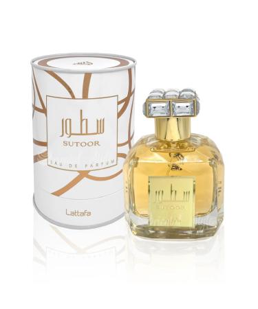 Lattafa Sutoor Eau de Parfum Spray for Women 3.4 Ounce
