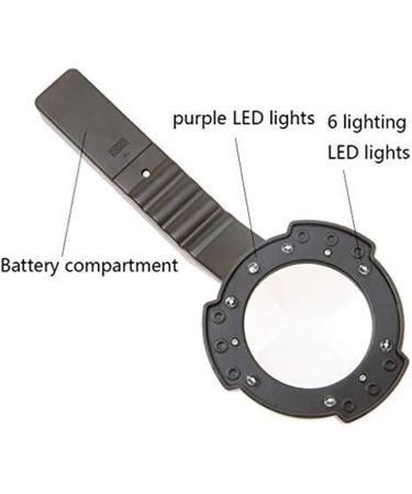 Glass Outdoor Mounted Multi-Function Photoelectric Magnifier 6 LED Lights Illuminated Flashlight Compass Magnifier Magnifier for Reading Made in China - Buy Online on GoSupps.com