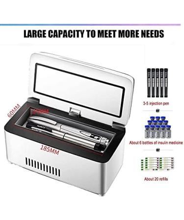 Insulin Refrigerator Medicine Cooler with Advanced Temperature Control Portable Home Travel Box for Medicine Cooler 2 Battery - Buy Online on GoSupps.com