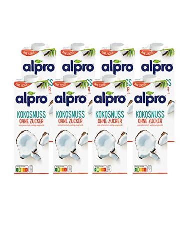 Alpro Coconut Drink without Sugar 1 litre pack of 8
