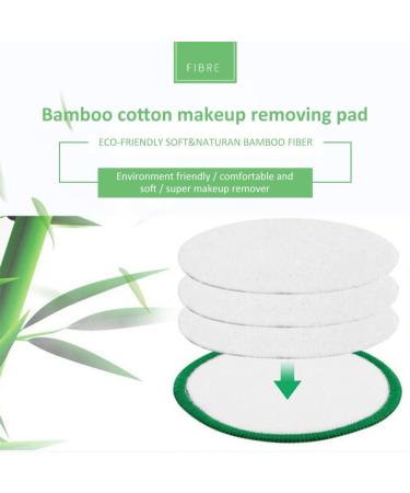 Buy Tumnea Slimming Pads - Washable & Reusable Bamboo Makeup & Cleaning Pads with Laundry Bag | 40 Pieces White & Green - Buy Online on GoSupps.com