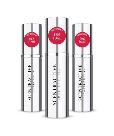 CA Perfume Impression of Eros Flame For Men Replica Version Fragrance Dupes Concentrated Long Lasting Eau de Parfum Spray Refillable Atomizer Bottle 0.17 Fl Oz/5ml-X3 VRSC EROS FLAME IMPRESSION 0.51 Fl Oz (Pack of 1)