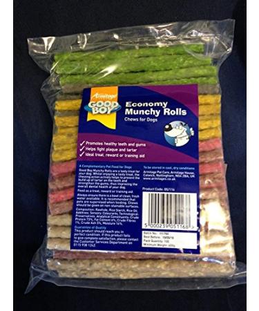 Armitage Good Boy Assorted Munchy Rolls 5" 3 x 100