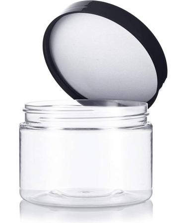16 Pack 4oz Empty Plastic Pot Jars with Black Lids - Leak Proof Cosmetic Containers for Travel Storage - Ideal for Makeup, Slime, Jewelry, Nails, Powder Paint - Buy Online on GoSupps.com