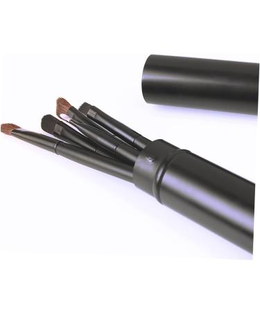MUSISALY 5pcs Eyeshadow Brush with Case Cosmetic Tools Liner Brush for Eyes Eyeshadow Brush Kit Black - Buy Online on GoSupps.com