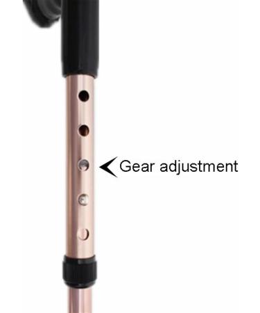 Folding Crutches Aluminum Alloy Forearm Crutches Elbow Crutches Foldable Ultra-light Aluminum Alloy Auxiliary Height Adjustable Suitable for The Elderly Brown - Buy Online on GoSupps.com