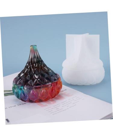 STOBOK 2pcs Box Storage Box Mold Silicone Molds Diy Silicone Mold Epoxy Diy Supplies Water Drop Storage Jar - Buy Online on GoSupps.com