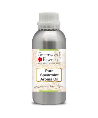 Greenwood essential natural green mint aroma oil (suitable for aroma diffuser) Natural pure therapeutic quality 300ml (10 oz) pure and of course 300 ml (1 Pack)