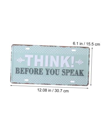 Cabilock Emblems Iron Painting Tin Signs Antique Signs Iron Sign Painting License Plate Iron Mark Vintage - Buy Online on GoSupps.com